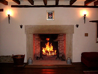 fireplace in woolladon hall